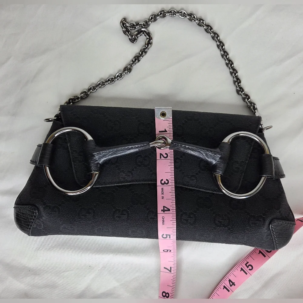 Gucci Horsebit Chain cloth handbag - Picture 13 of 13